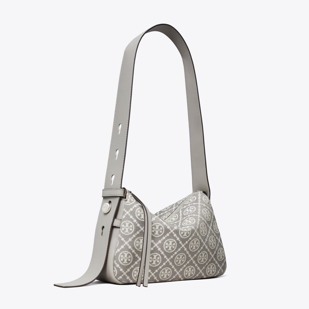 Small Romy T Monogram Shoulder Bag