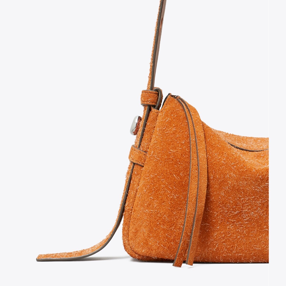 Small Romy Brushed Suede Shoulder Bag