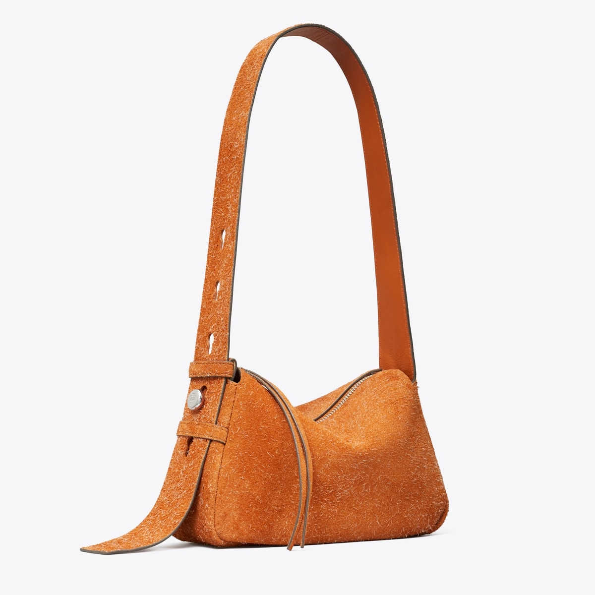 Small Romy Brushed Suede Shoulder Bag