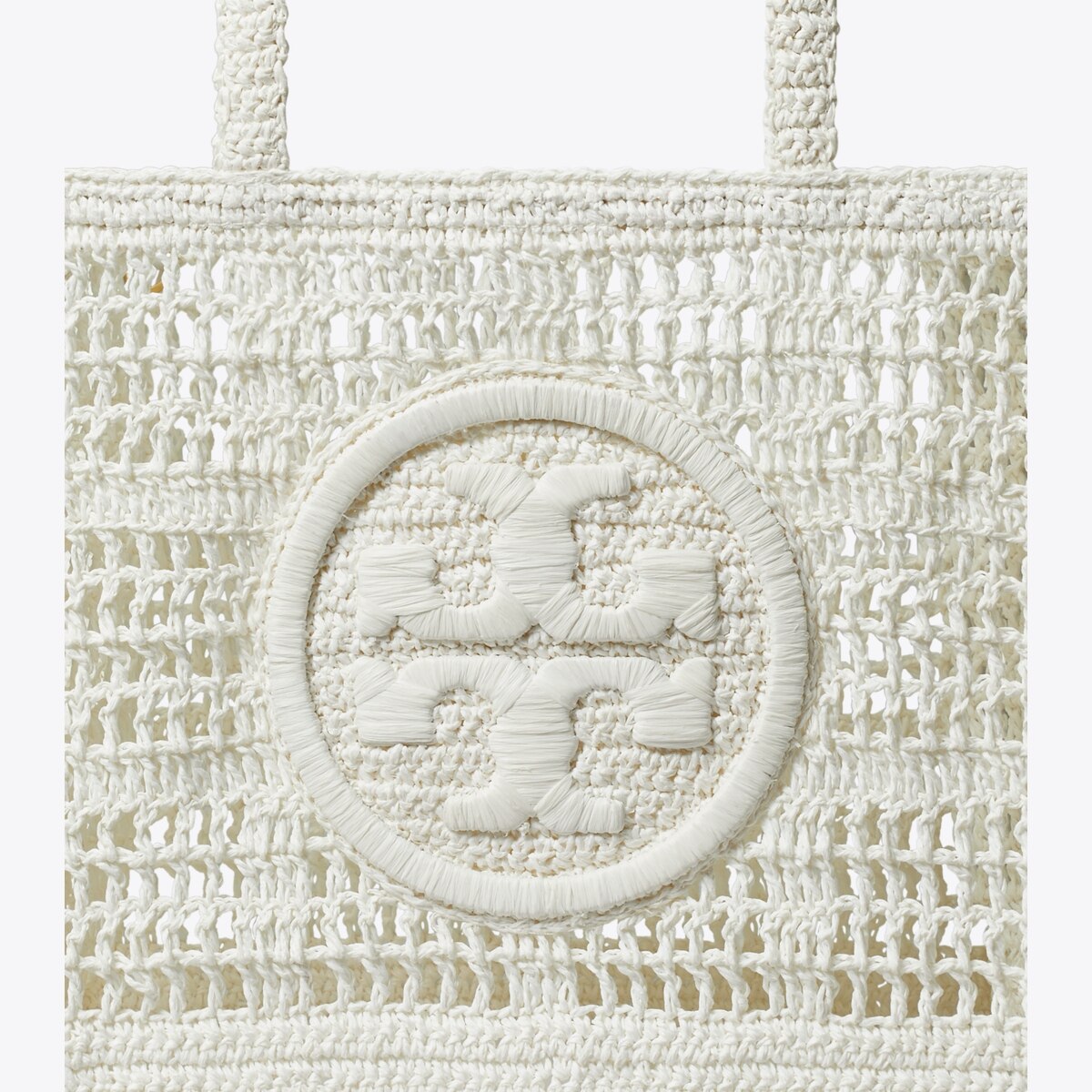 Small Ella Hand-Crocheted Tote - white