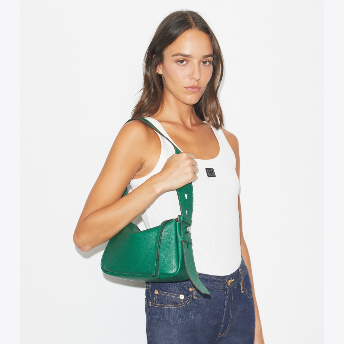 Small Romy Shoulder Bag - dark kale