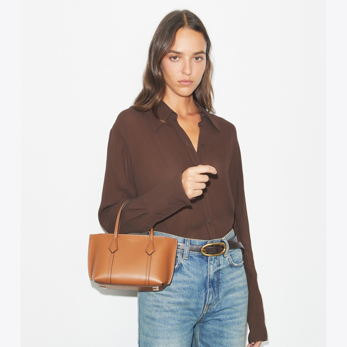 Mini Perry Tote - brown