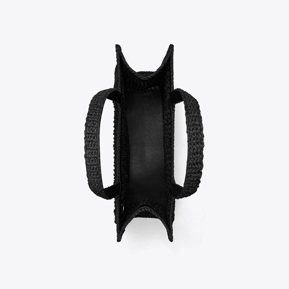 Small Ella Hand-Crocheted Tote - black