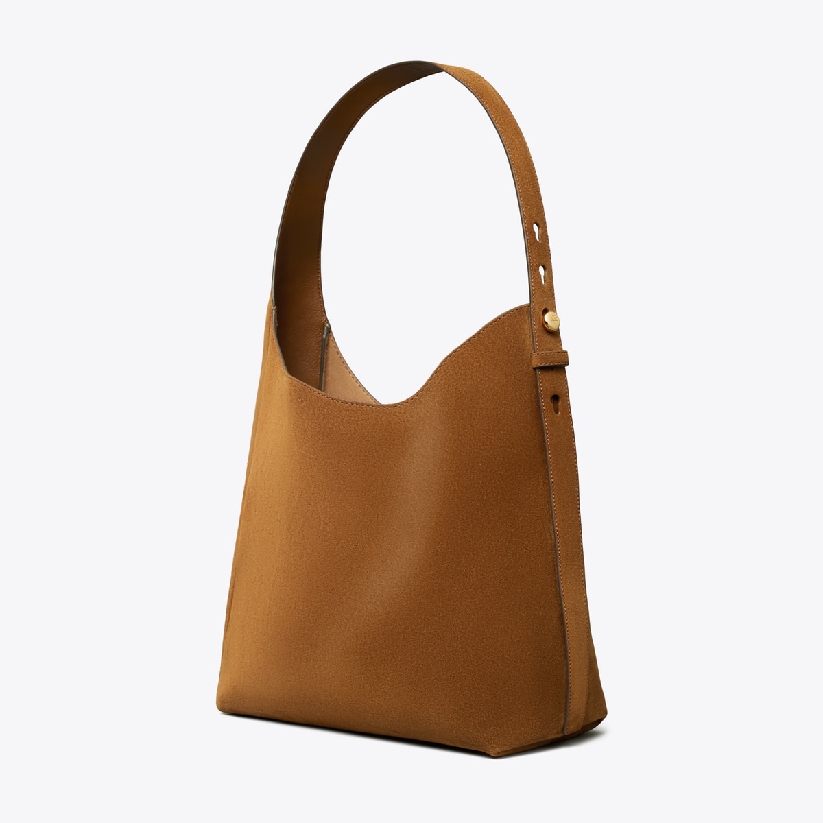 Romy Suede Hobo Bag - brown