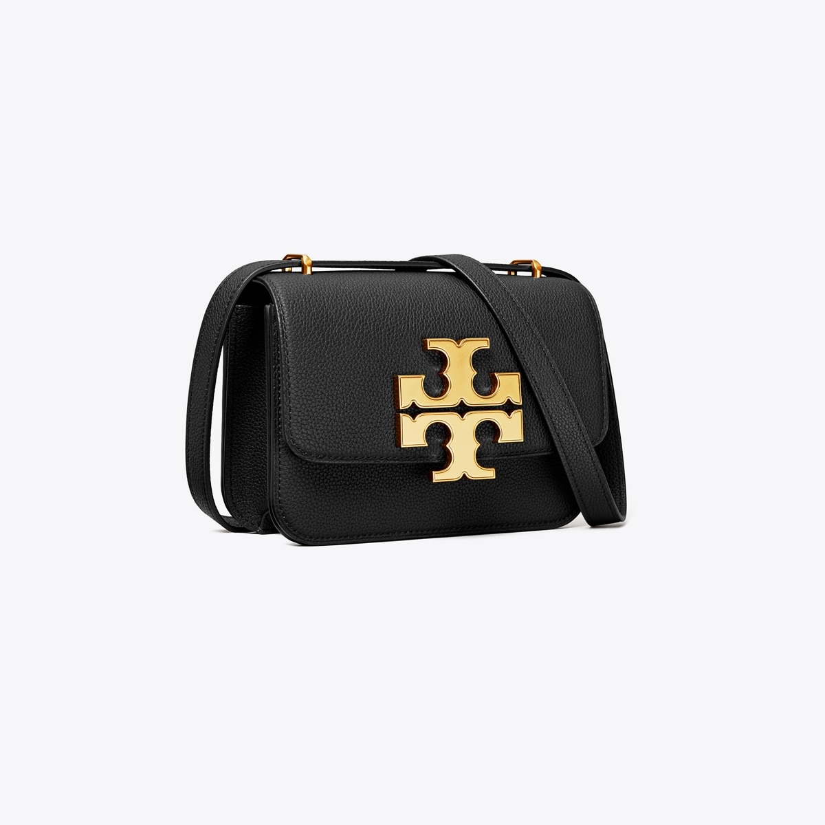 Small Eleanor Pebbled Bag - black
