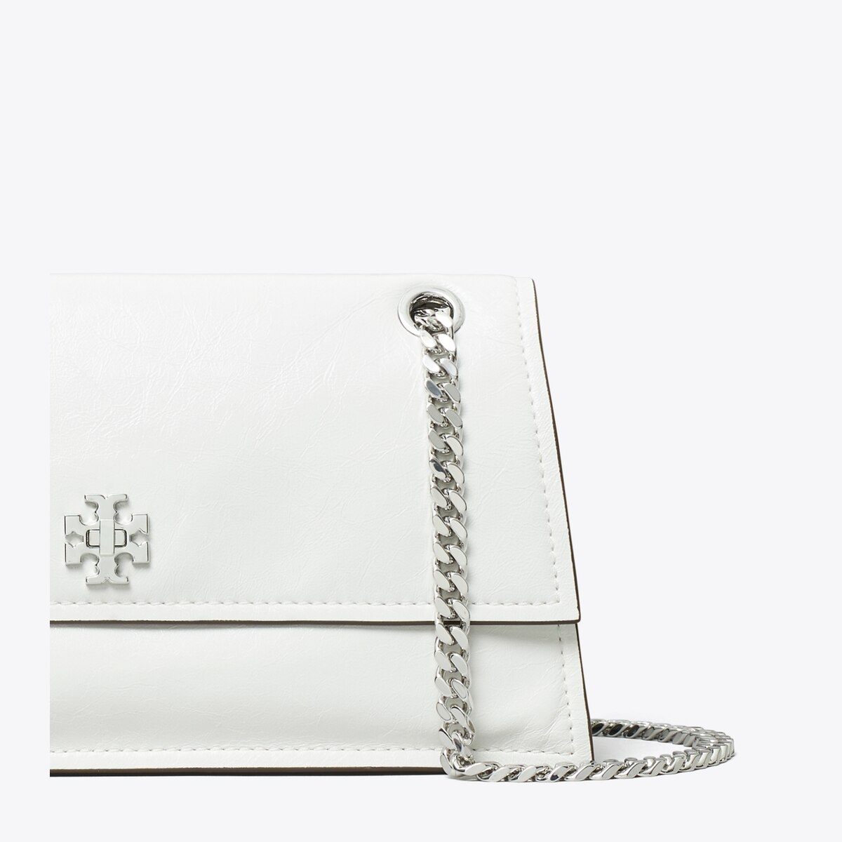 Kira Turnlock Shoulder Bag - white