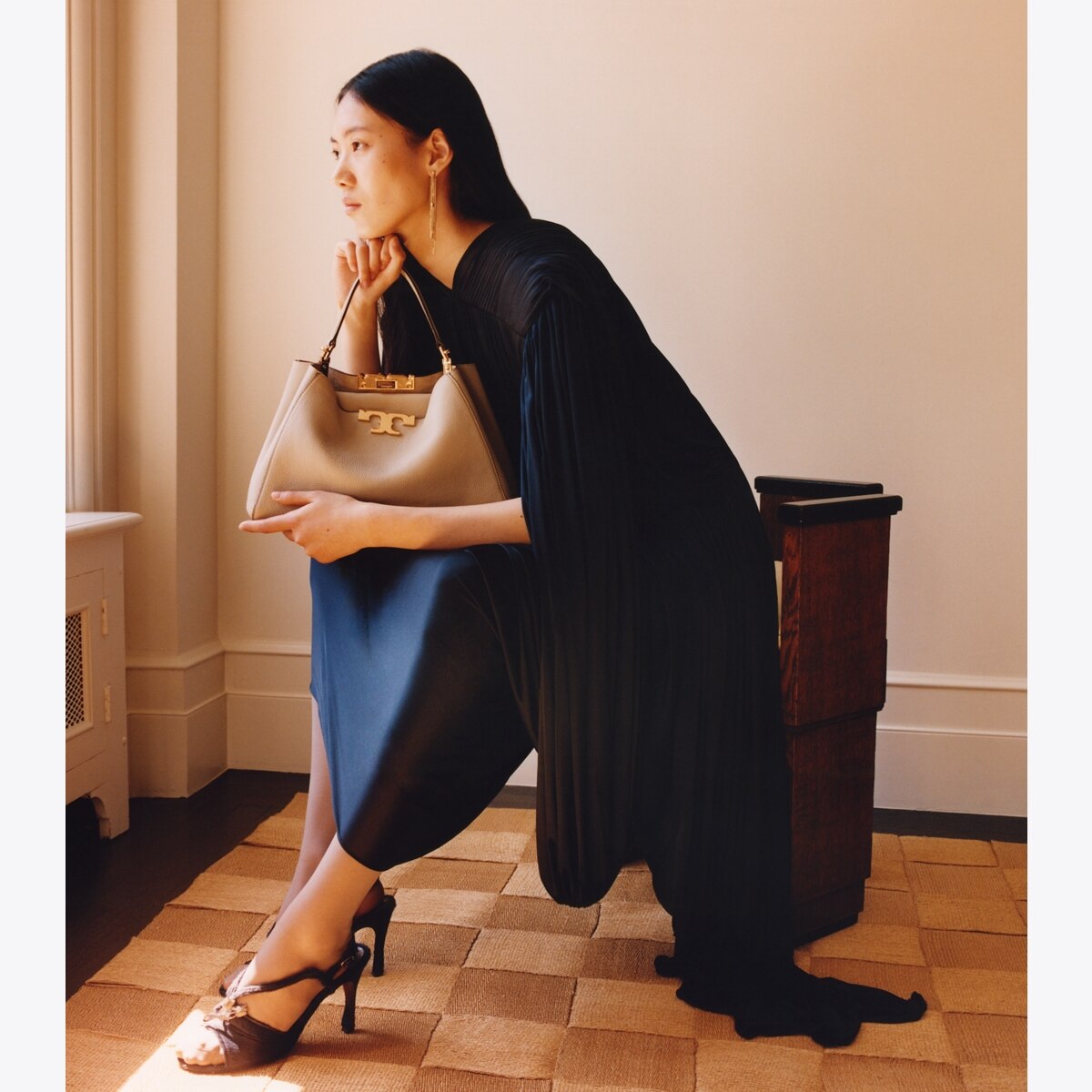 Eleanor Soft Satchel - tiramisu