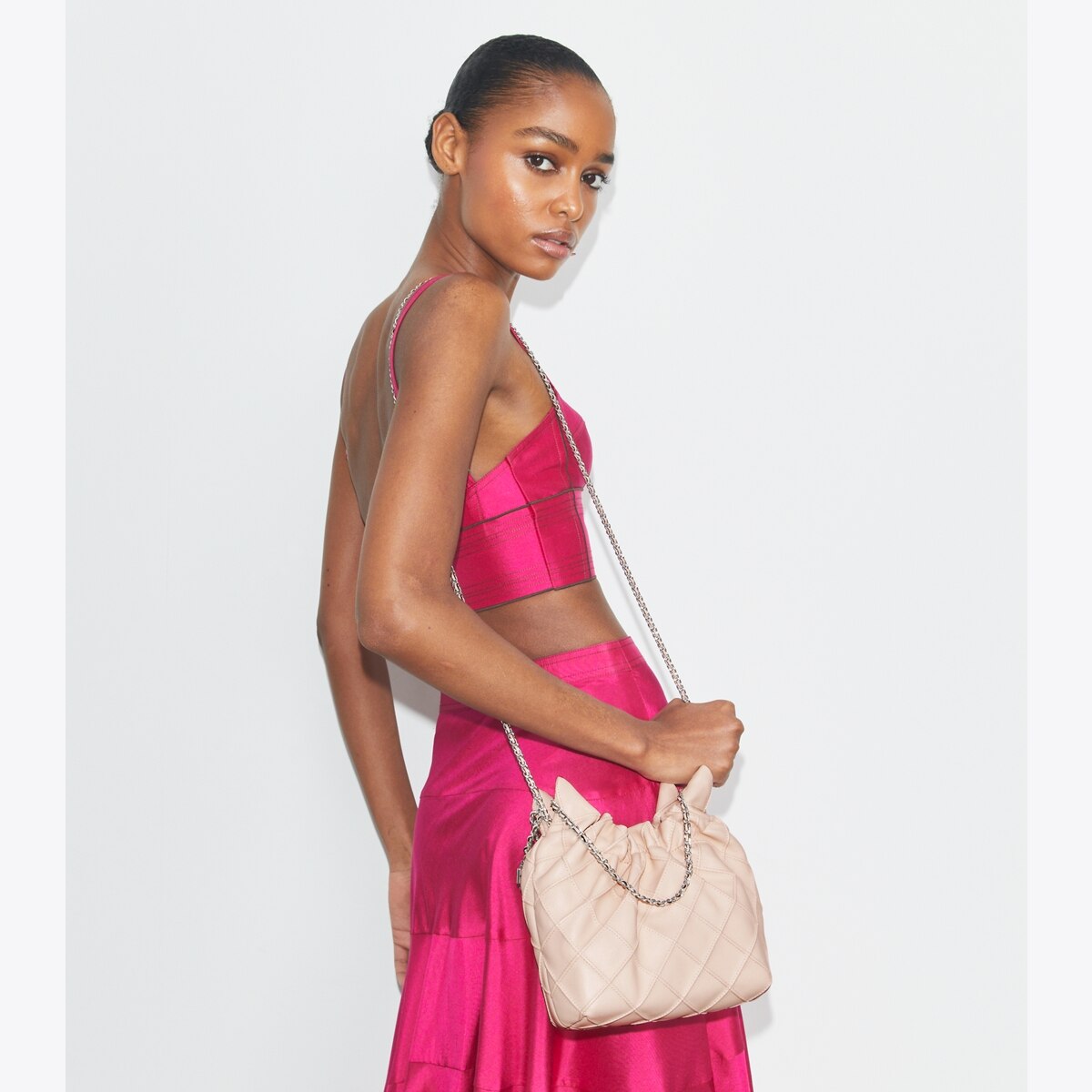 Mini Fleming Soft Hobo Bag - pink