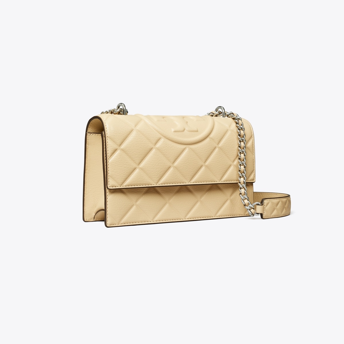 Small Fleming Shoulder Bag - beige