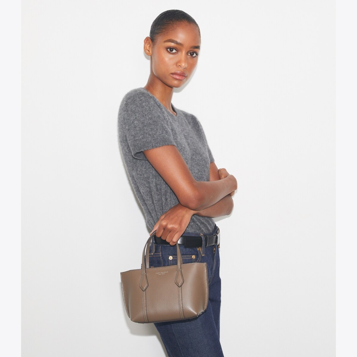 Mini Perry Tote - tiramisu