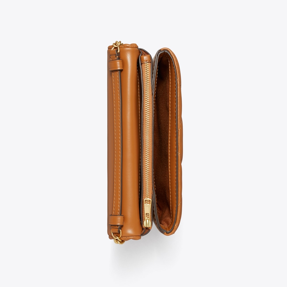 Kira Diamond Quilt Crossbody - brown