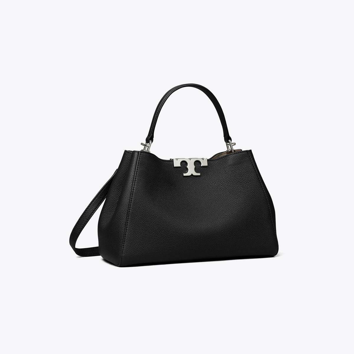 Medium Eleanor Soft Satchel - black