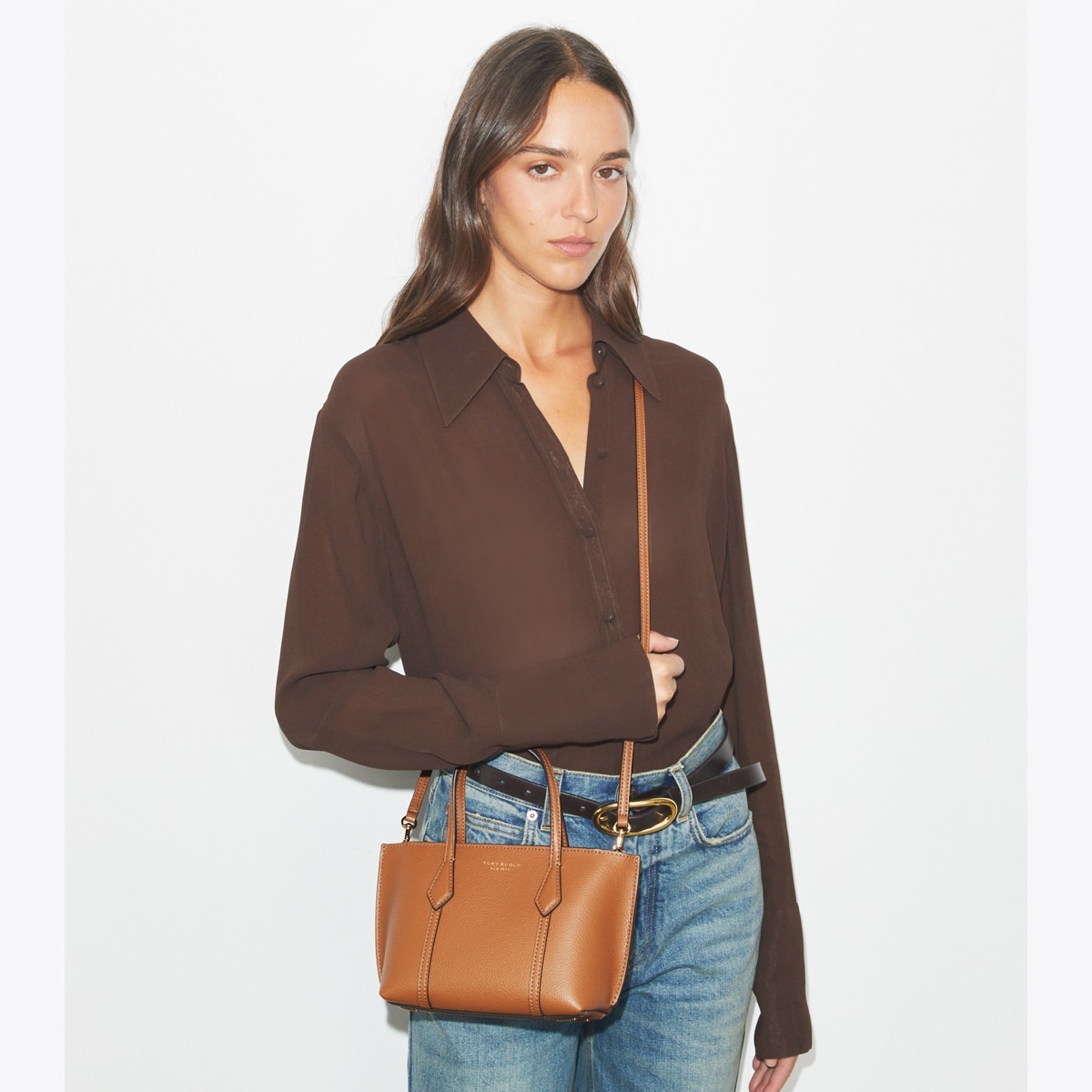 Mini Perry Tote - brown