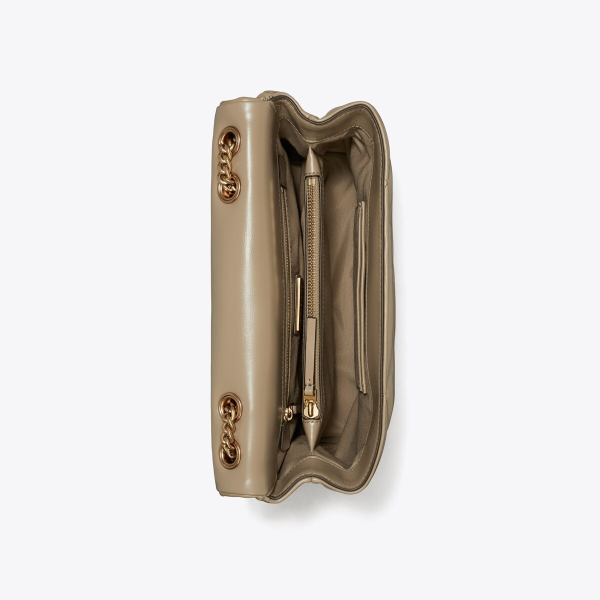 Kira Diamond Quilt Shoulder Bag - tiramisu