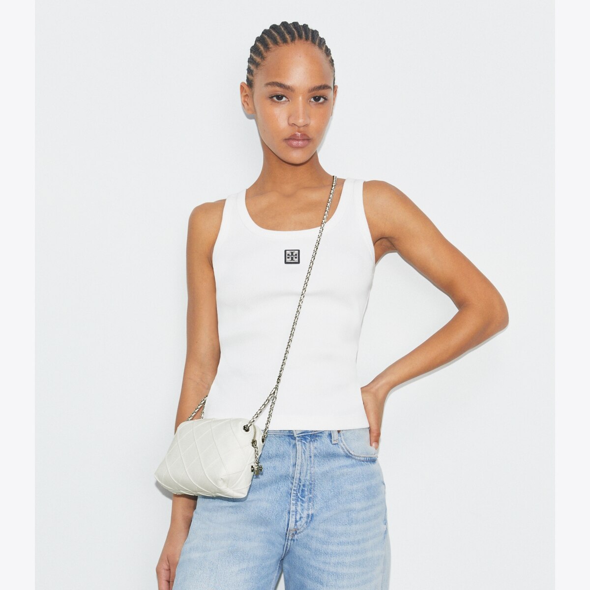 Fleming Soft Crossbody Bag - white