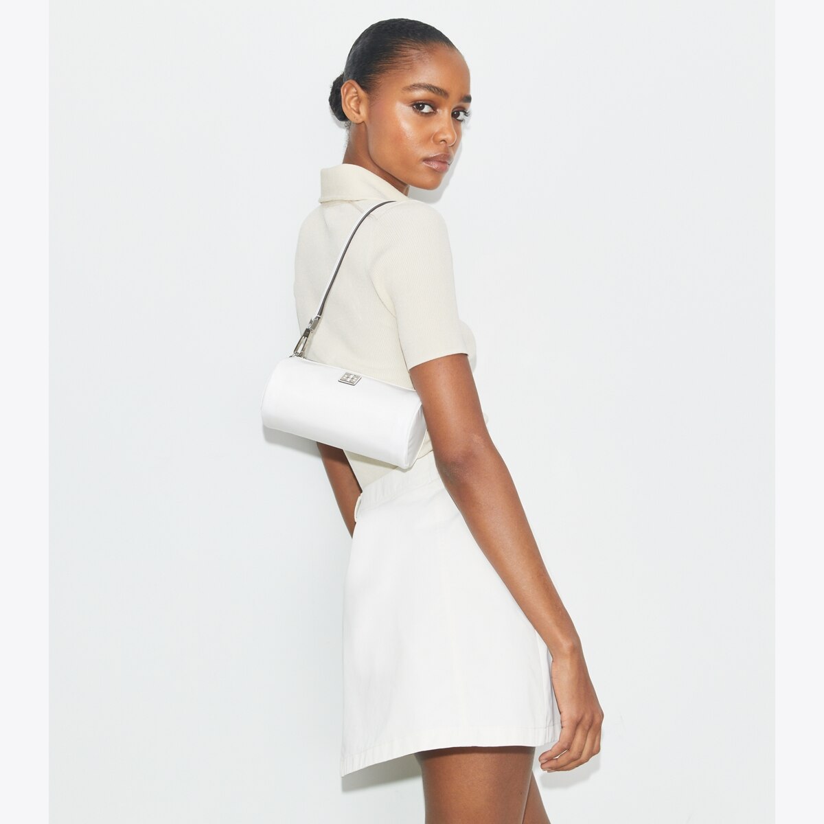 Virginia Cylinder Bag - white