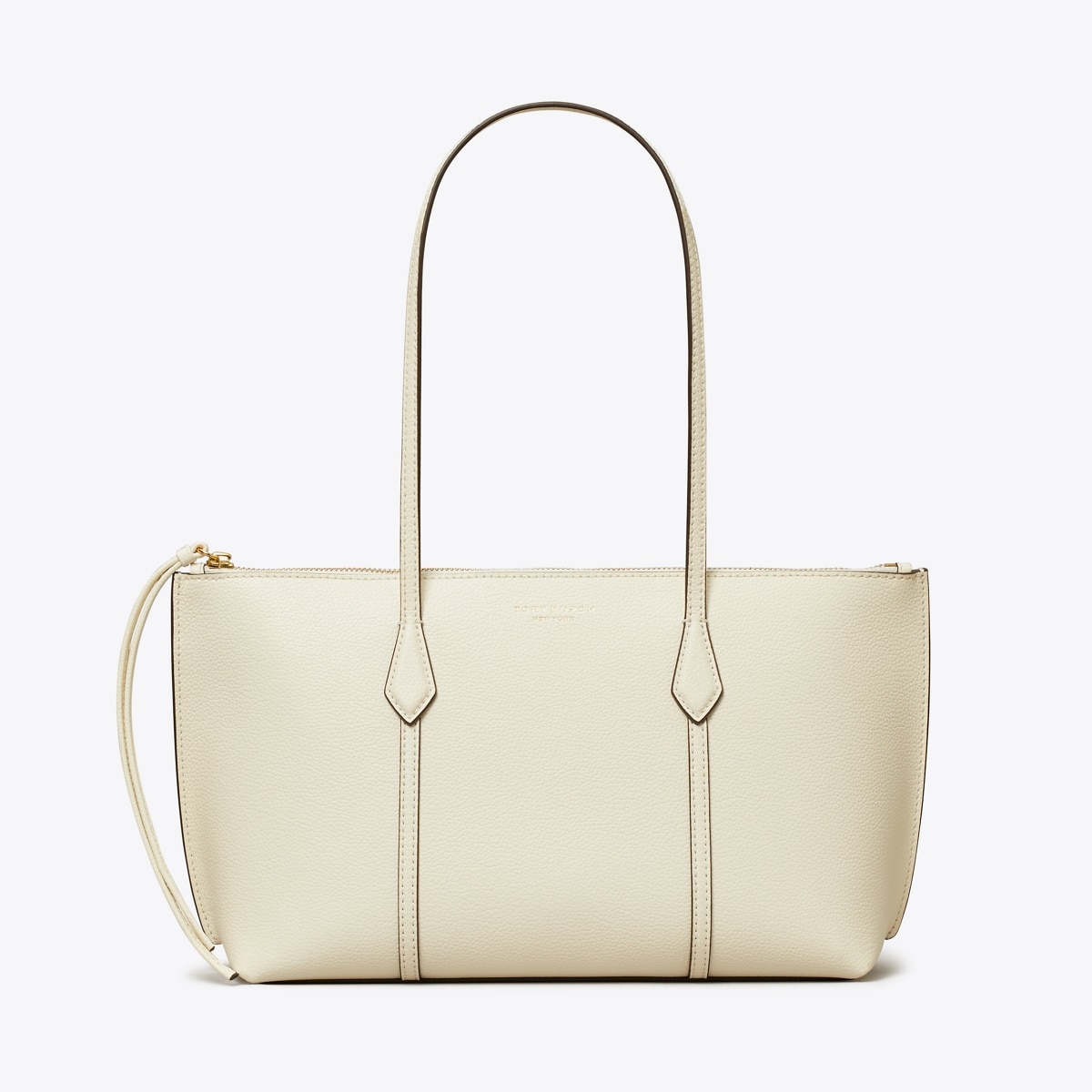 Small Perry Zip Tote - white