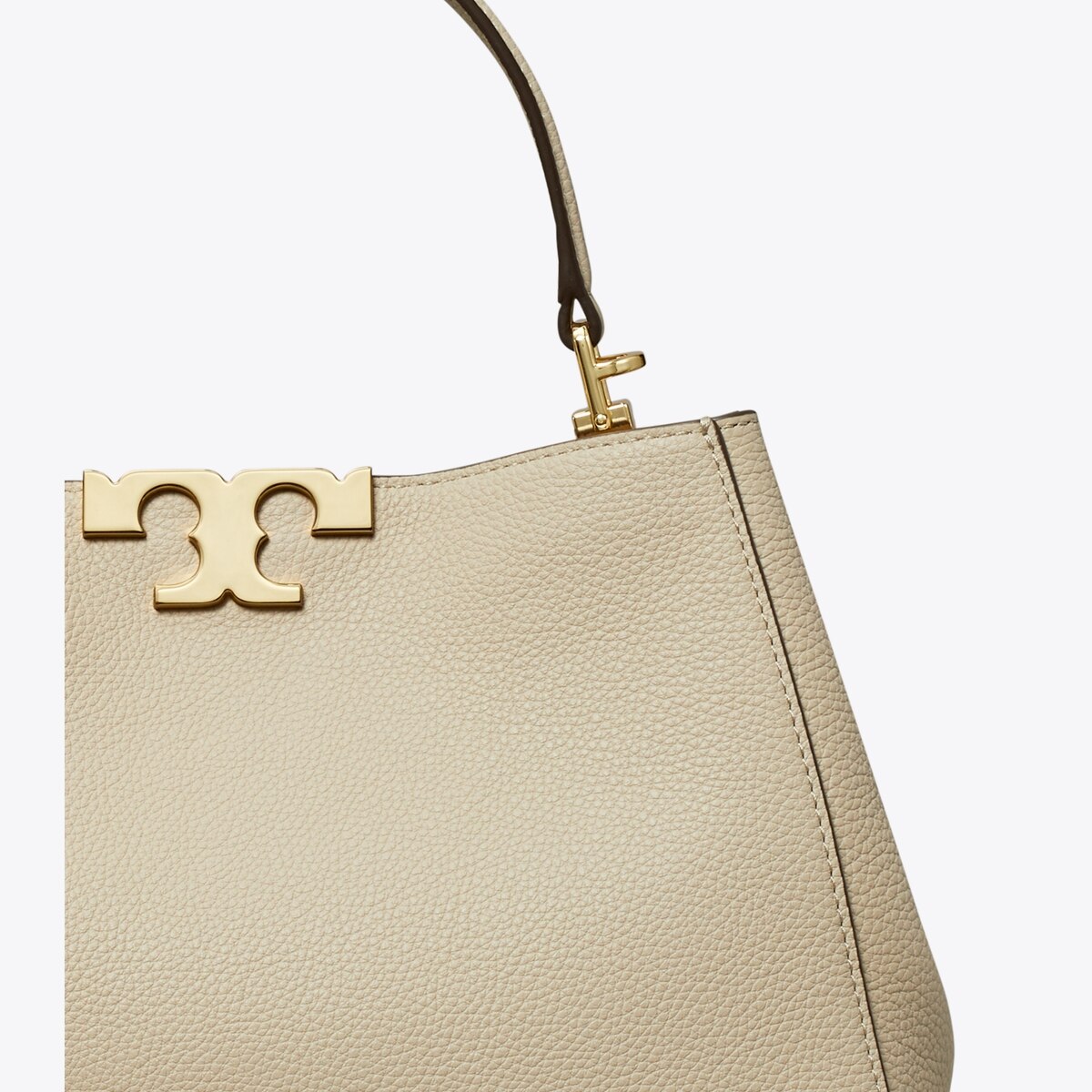 Medium Eleanor Soft Satchel - tiramisu