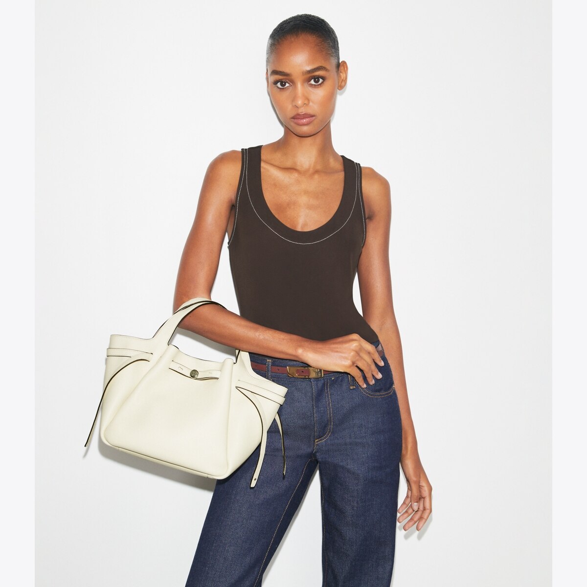 Small Romy Tote - wild mushroom