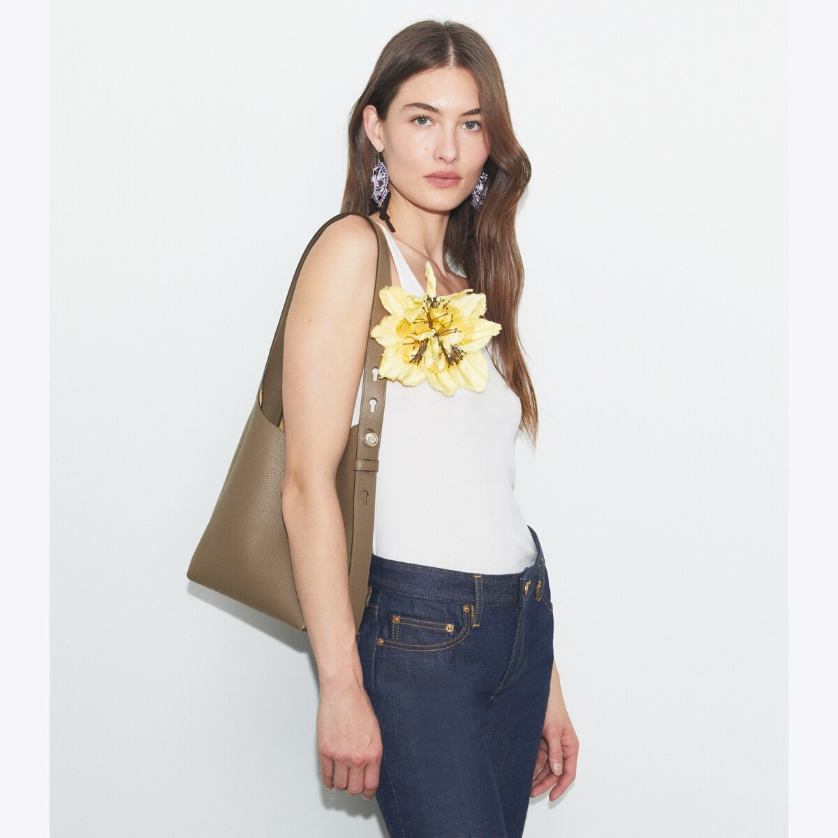 Small Romy Hobo Bag - tiramisu