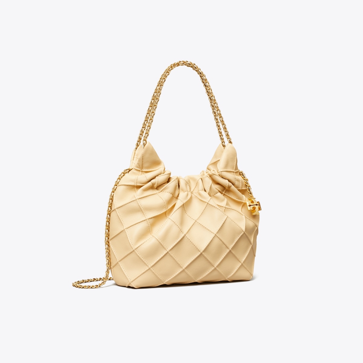 Mini Fleming Soft Hobo Bag - beige