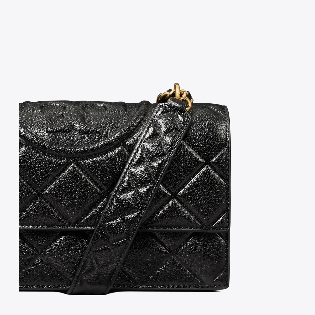 Small Fleming Shoulder Bag - black