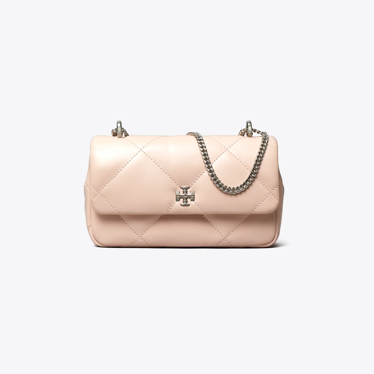 Mini Kira Diamond Quilt Flap Bag - pink
