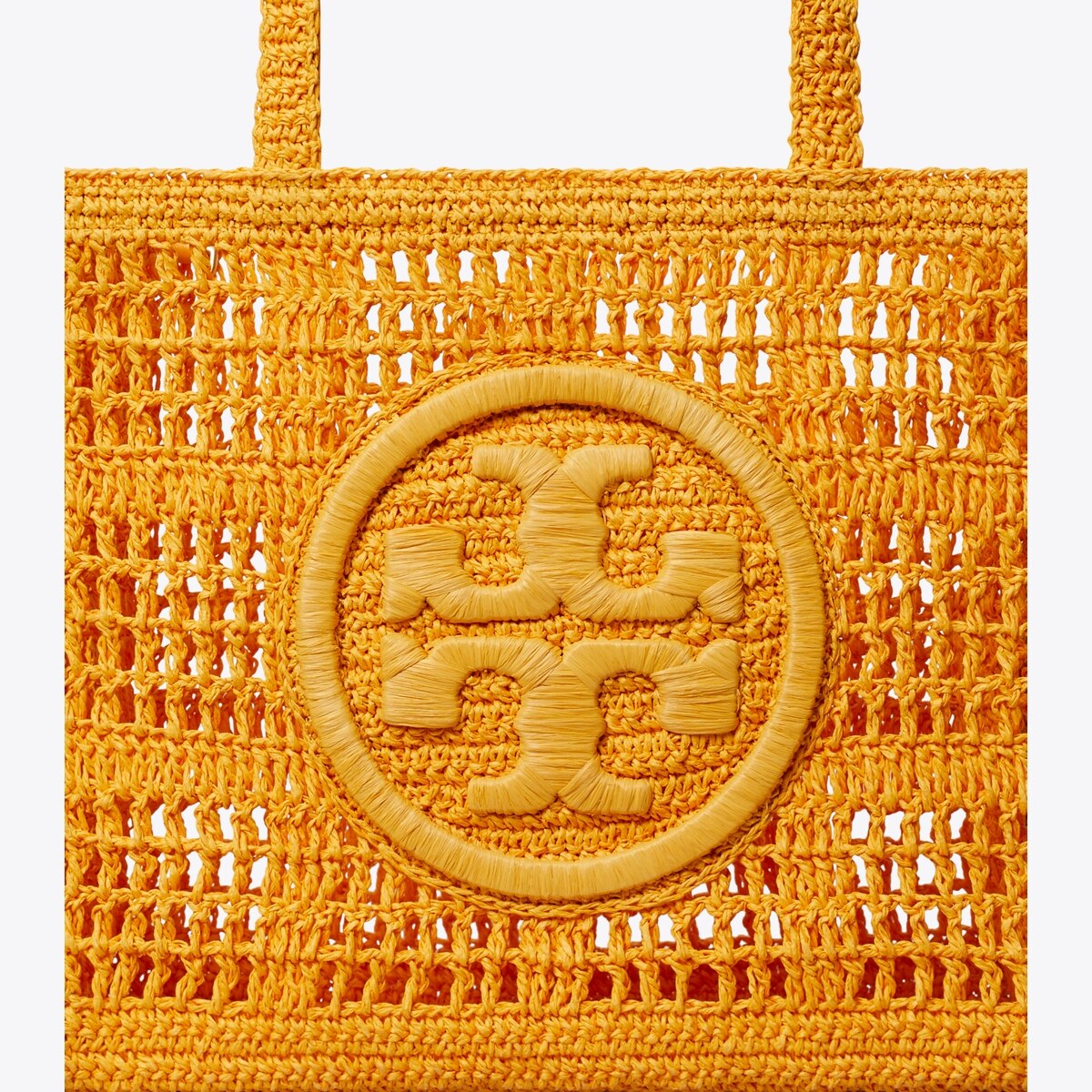 Small Ella Hand-Crocheted Tote - orange