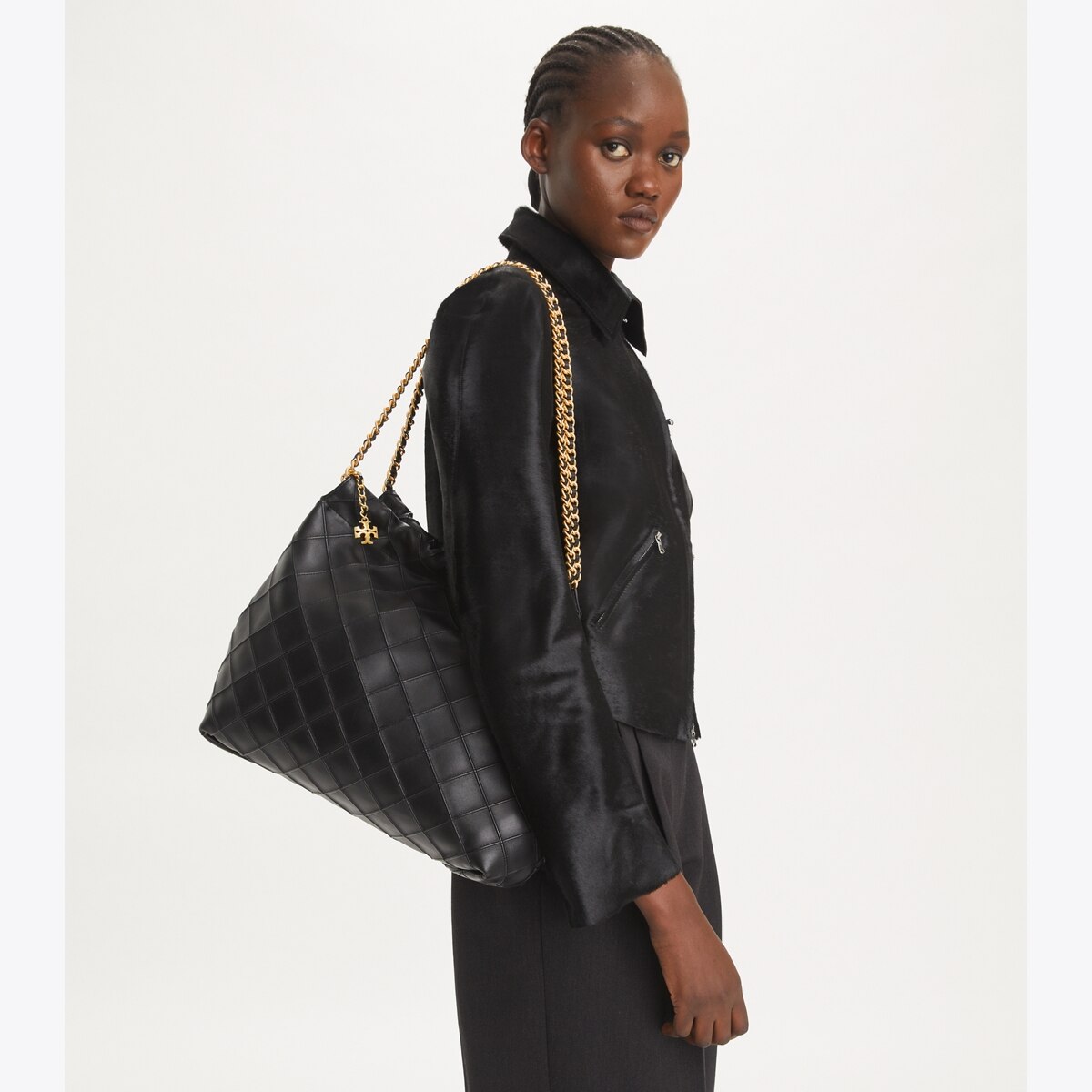 Fleming Drawstring Bag - black