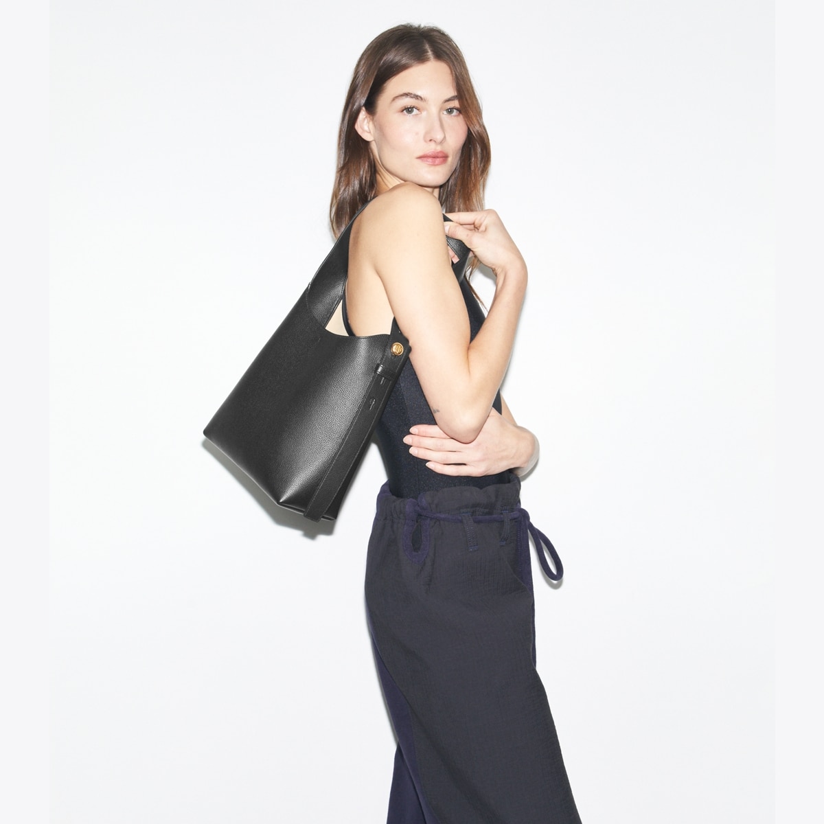 Small Romy Hobo Bag - black