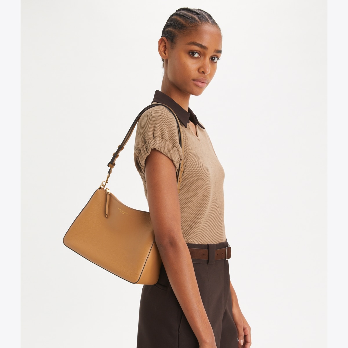 Perry Shoulder Bag - deep brown
