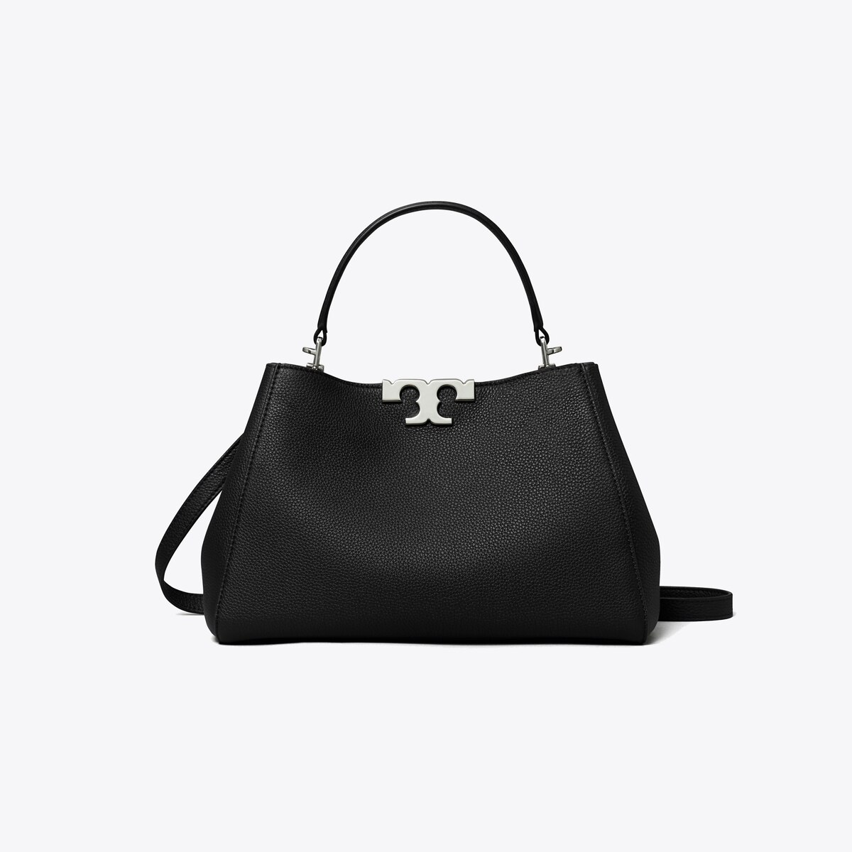 Medium Eleanor Soft Satchel - black