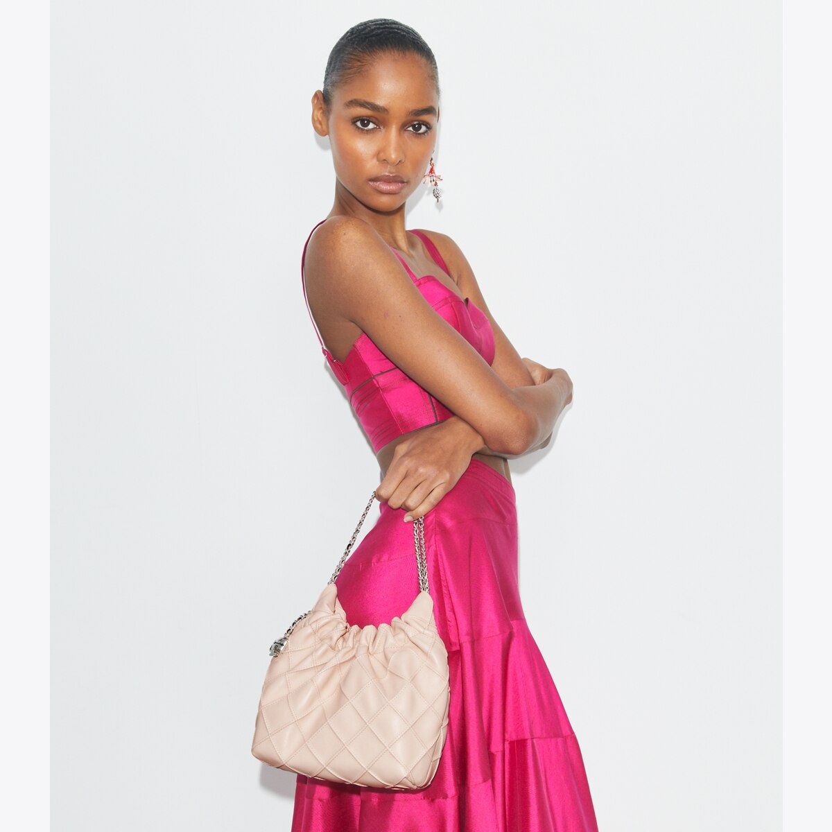 Mini Fleming Soft Hobo Bag - pink