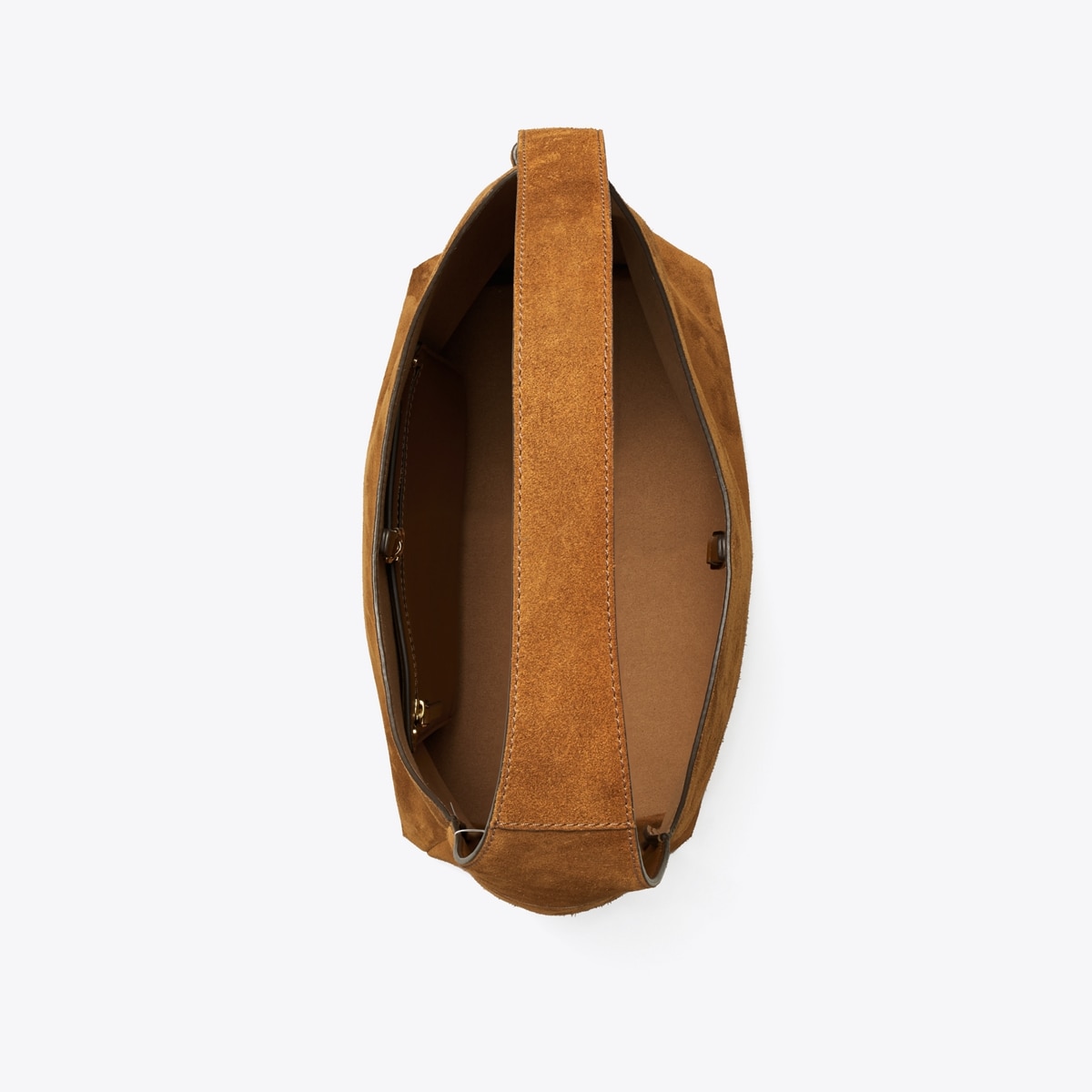 Romy Suede Hobo Bag - brown