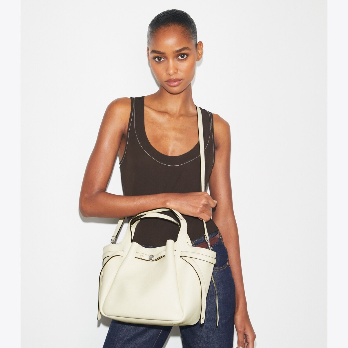 Small Romy Tote - wild mushroom