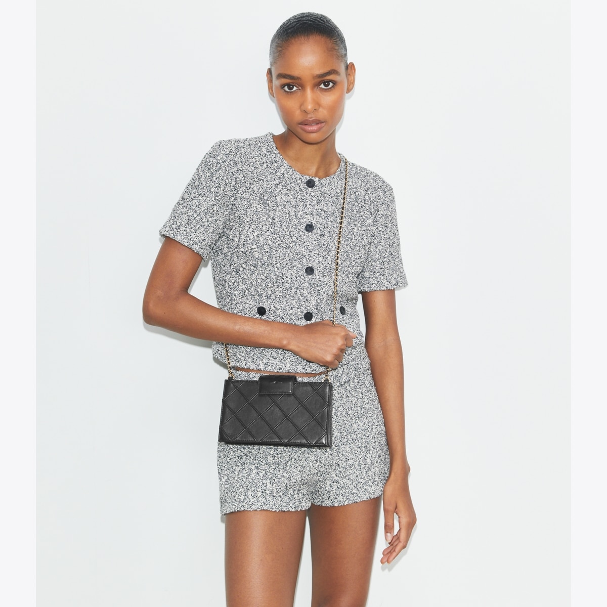 Mini Fleming Soft Crossbody - black