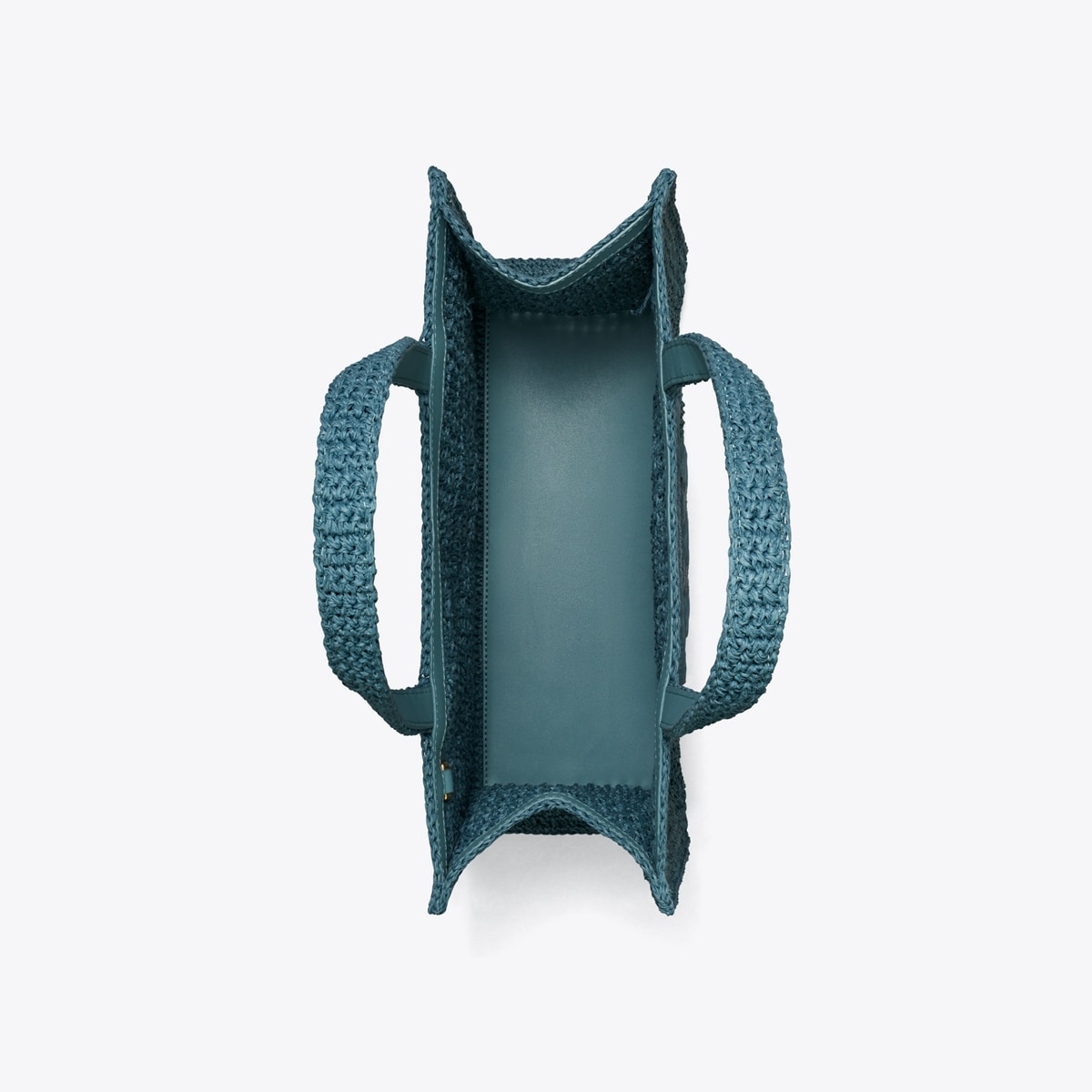 Small Ella Hand-Crocheted Tote - blue