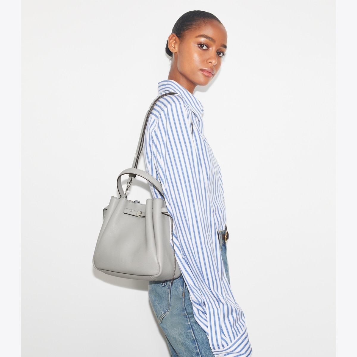 Romy Bucket Bag - gray