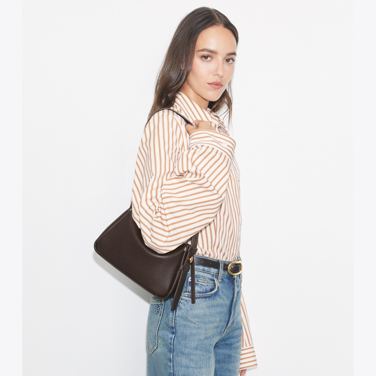 Small Romy Shoulder Bag - light cream