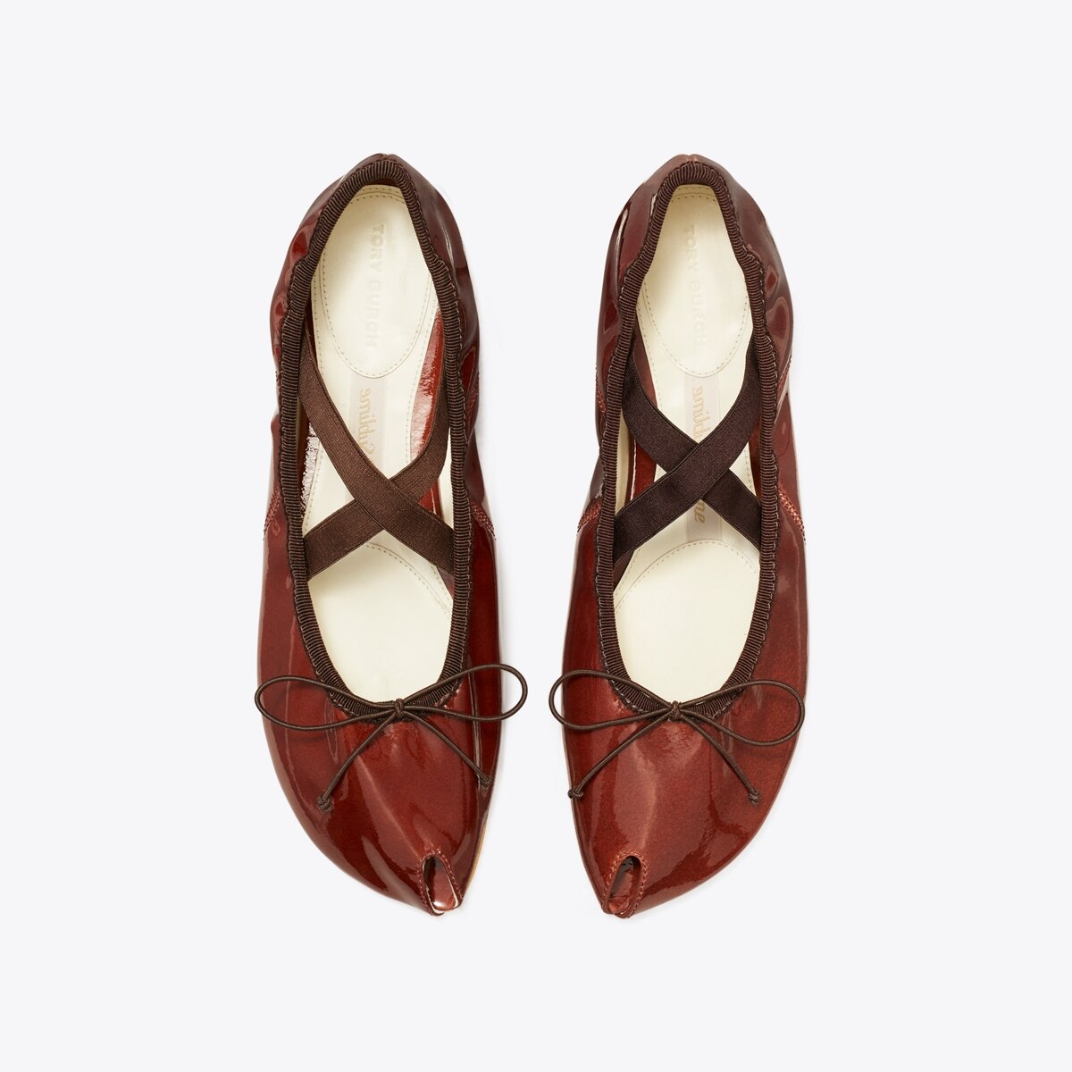 Peep-Toe Mary Jane Ballet - sierra cognac