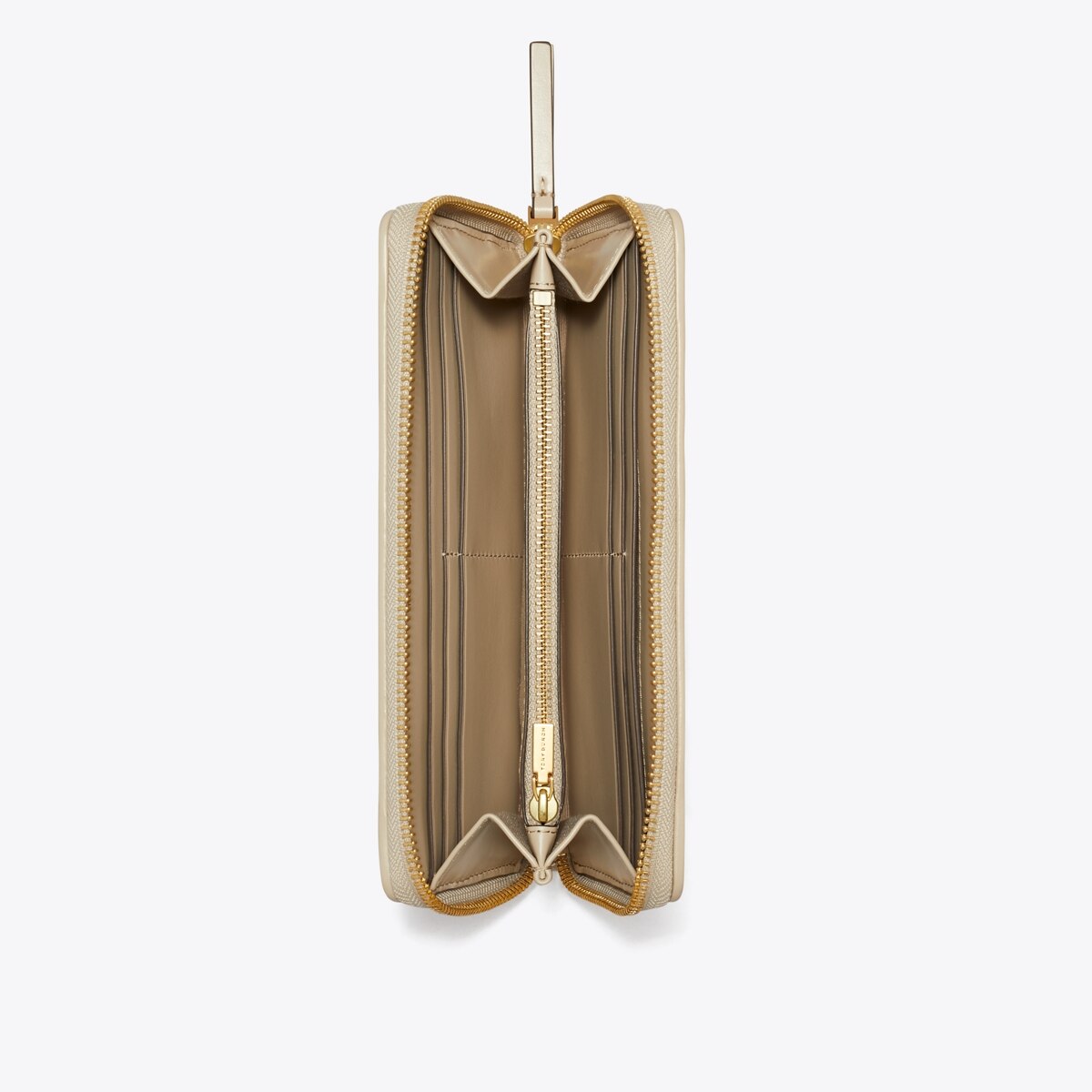 Kira Diamond Quilt Zip Continental Wallet - tiramisu