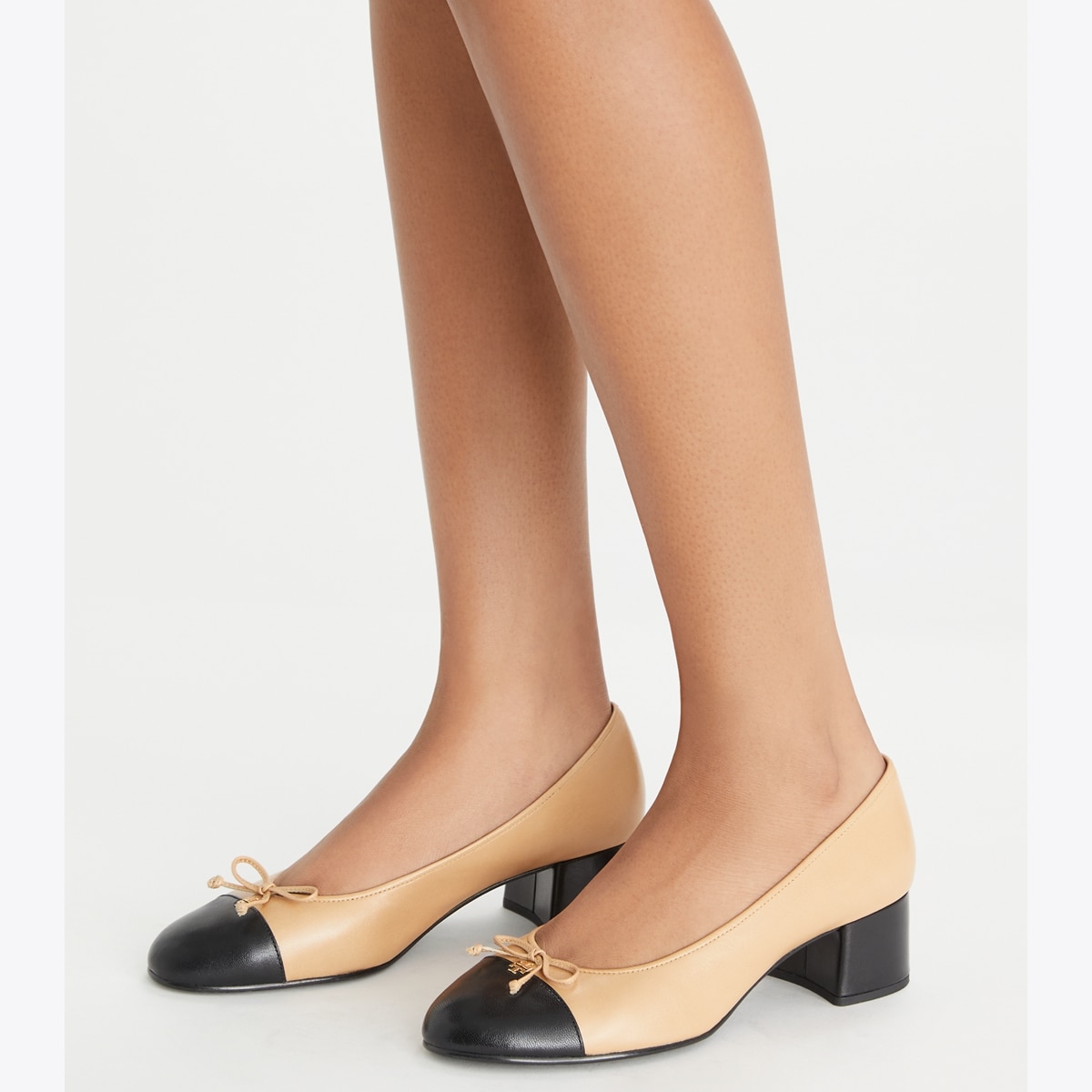 Cap-Toe Pump - tiramisu