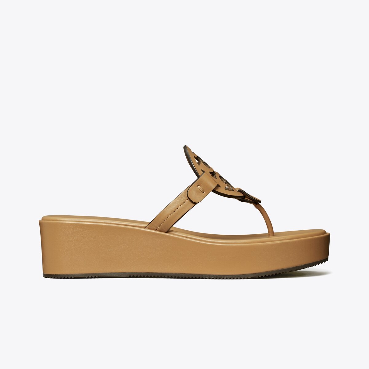 Miller Wedge Sandal - beige