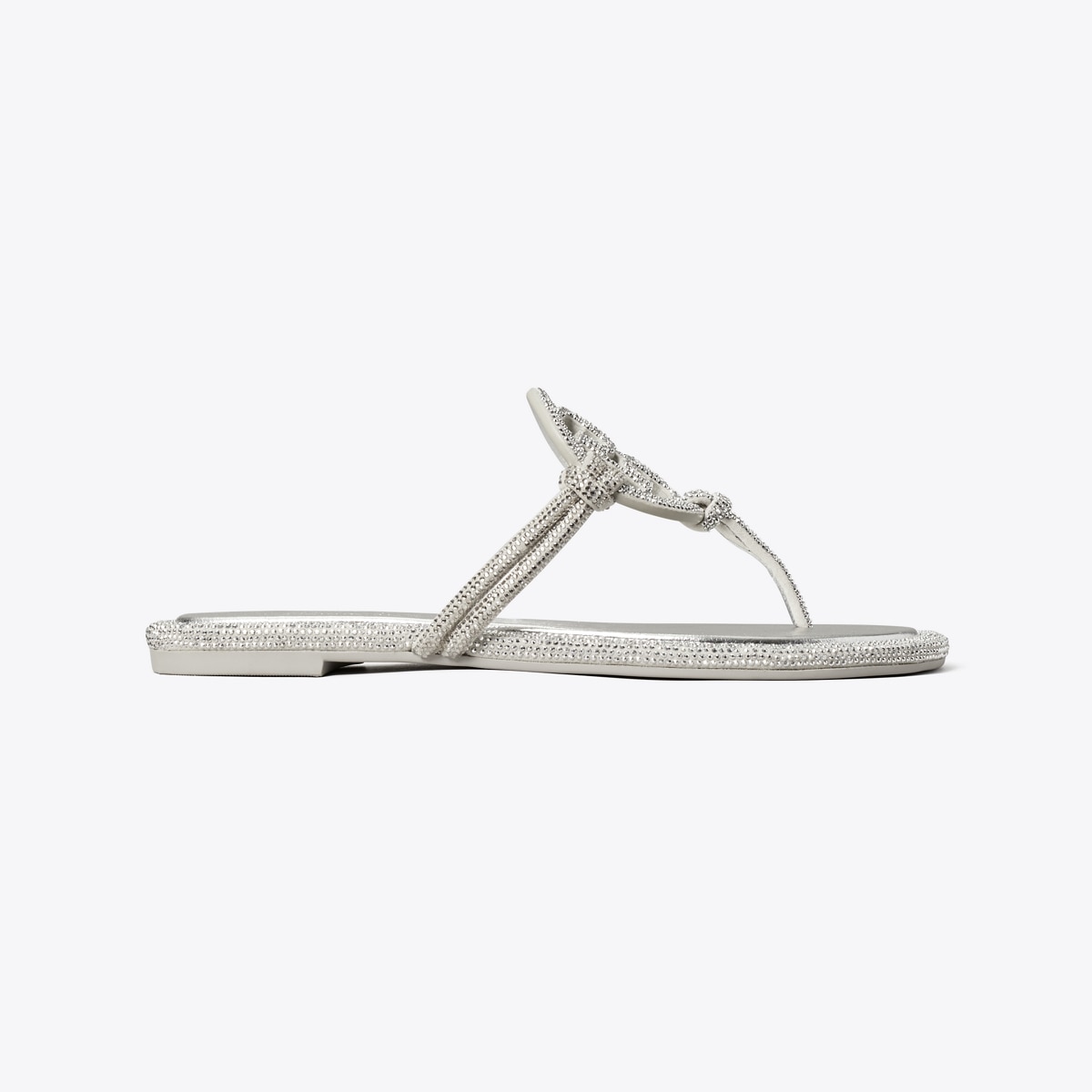 Miller Pavé Knotted Sandal - gray