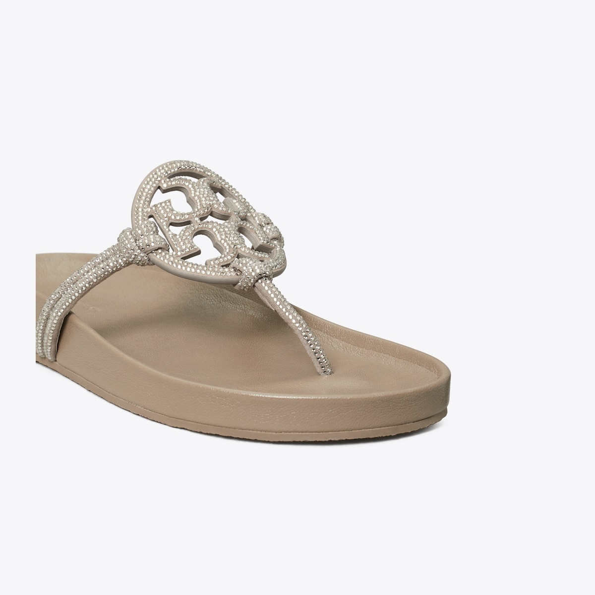 Miller Cloud Pavé Knotted Sandal - gray