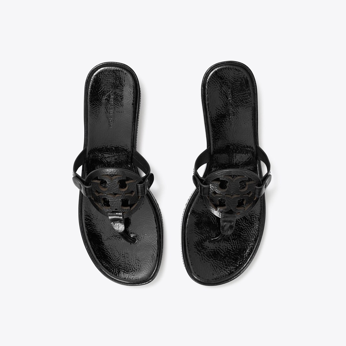 Miller Patent Wedge Sandal - black