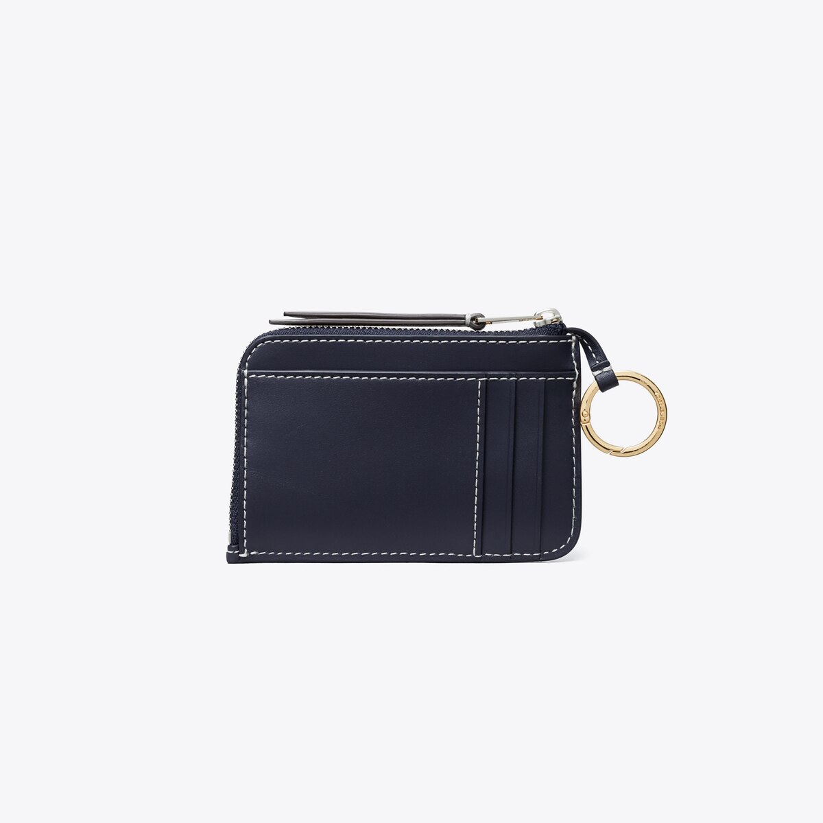 T Monogram Zip Card Case - blue