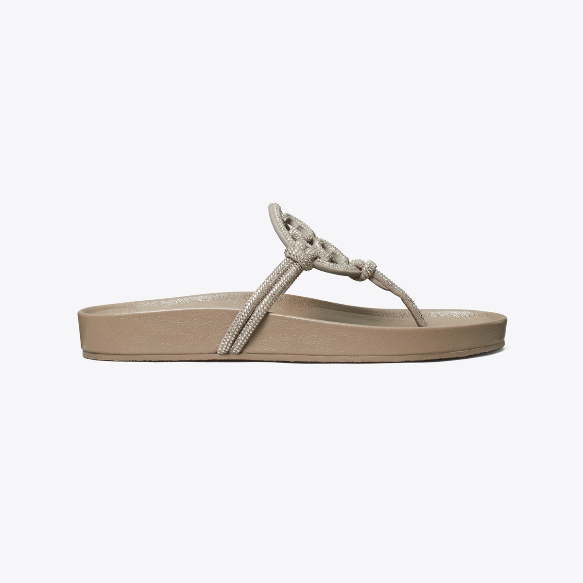Miller Cloud Pavé Knotted Sandal - gray