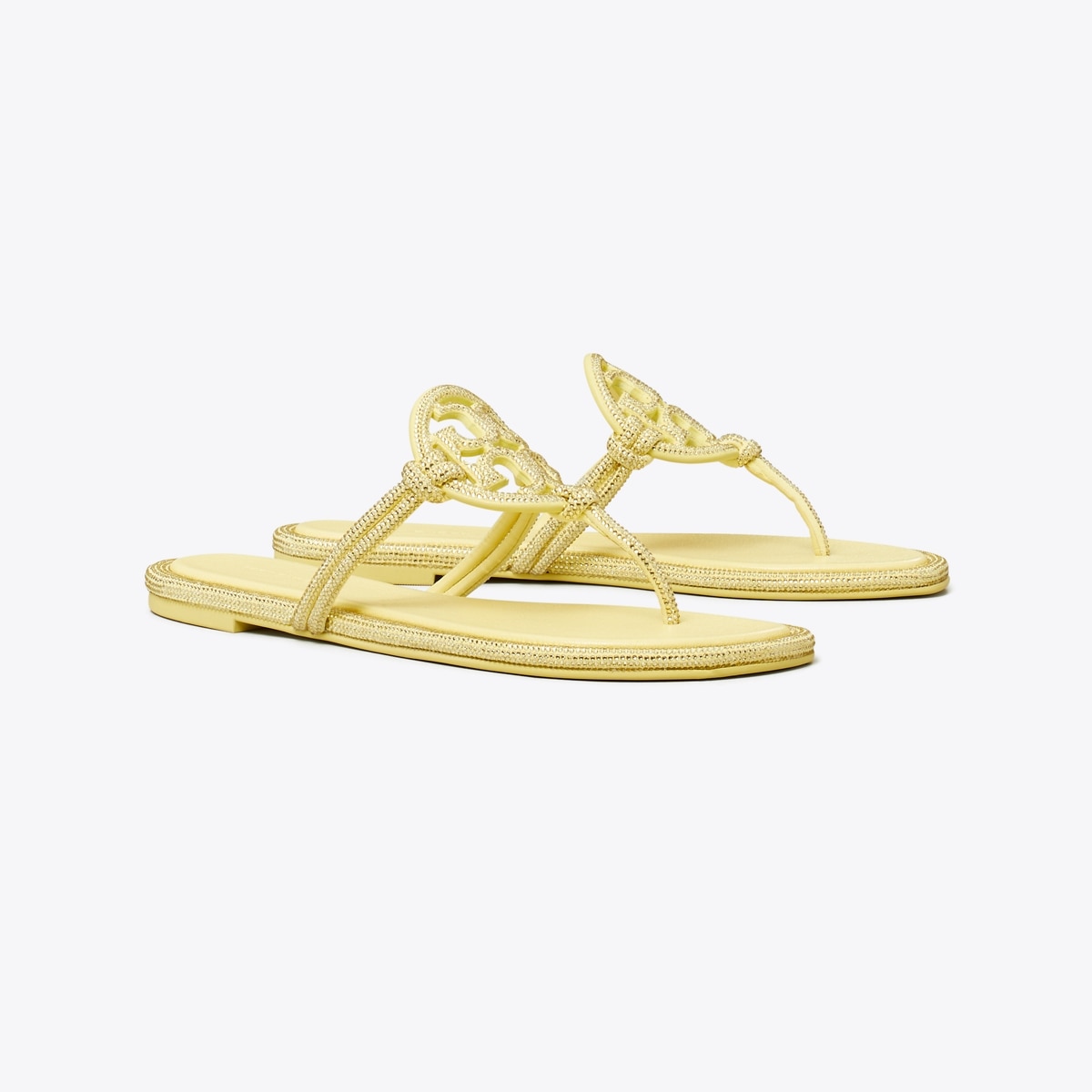 Miller Pavé Knotted Sandal - yellow
