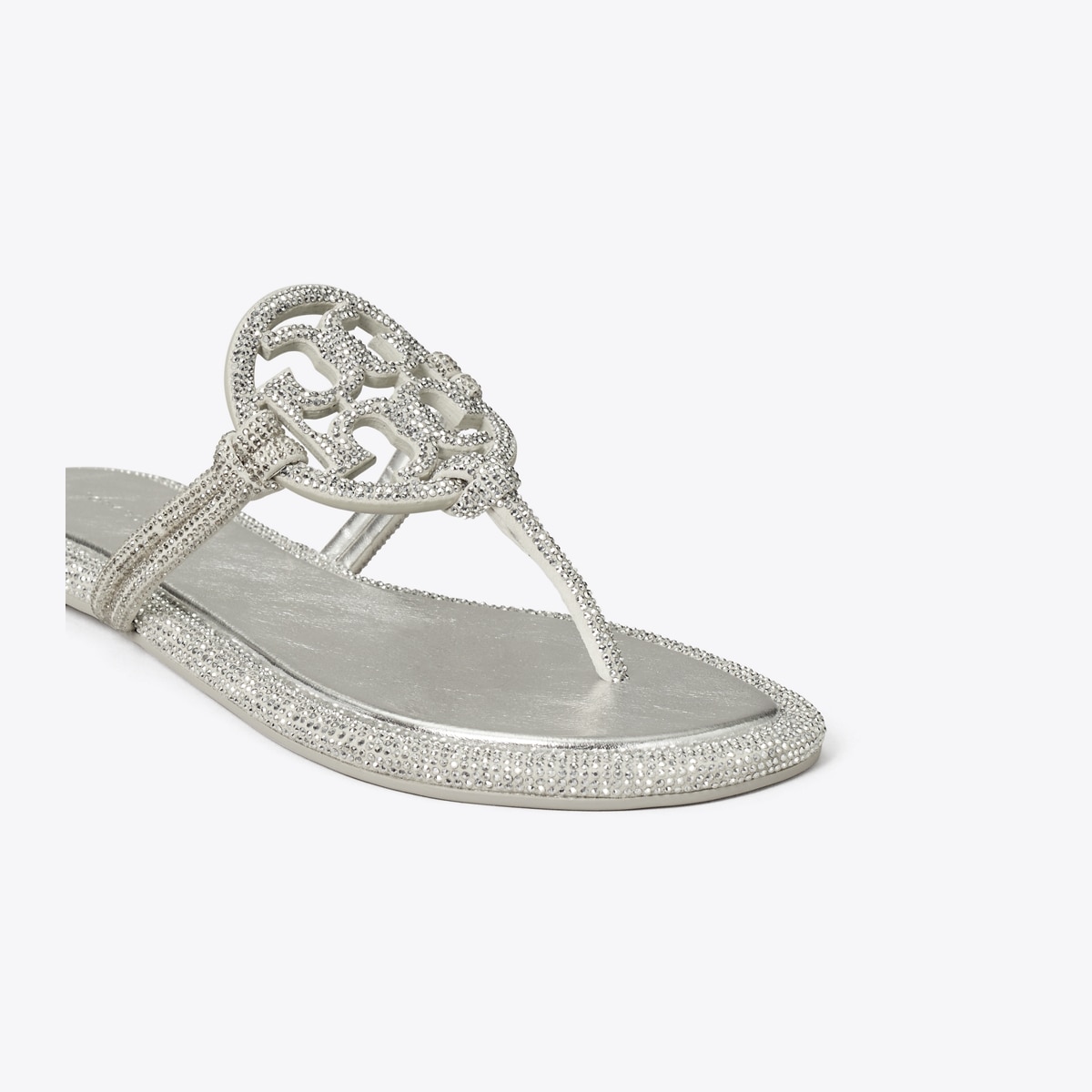 Miller Pavé Knotted Sandal - gray